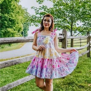 Love shack fancy X target collab floral mini dress